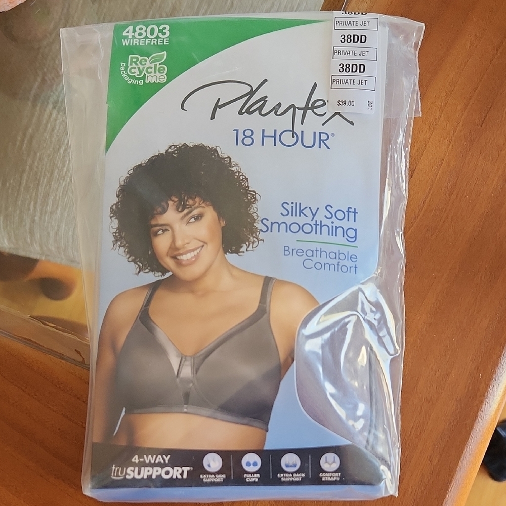 Playtex Gray Comfort Support Bra
